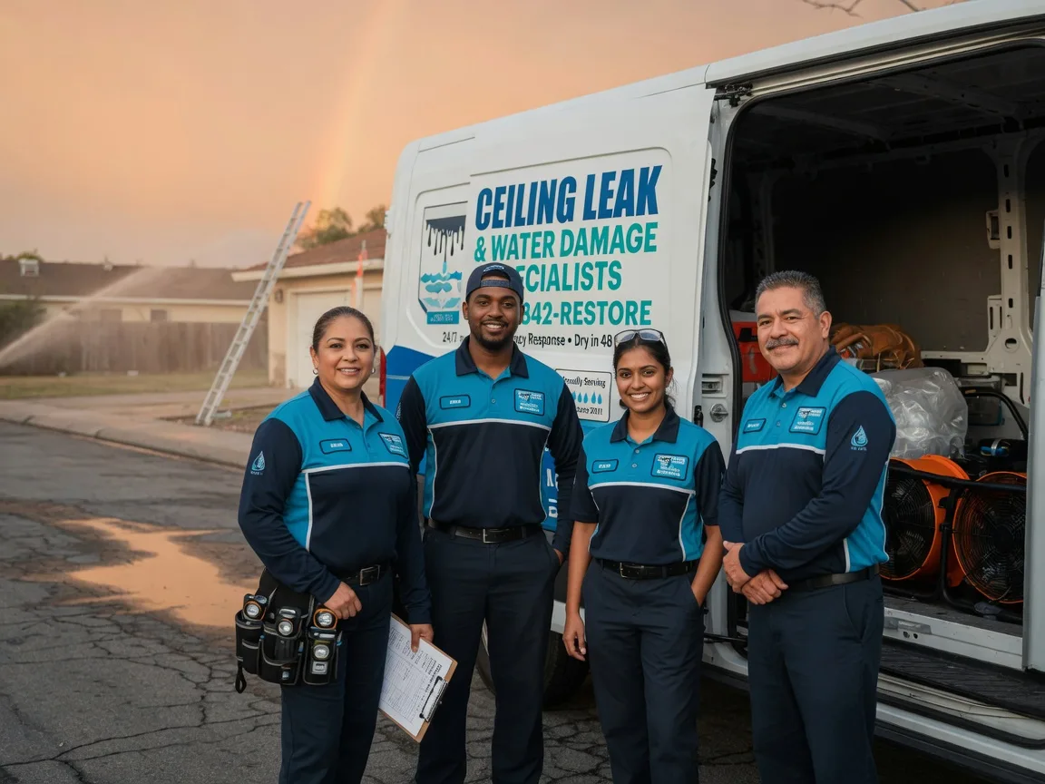 Ceiling Leak Cleanup company in Sarona, WI