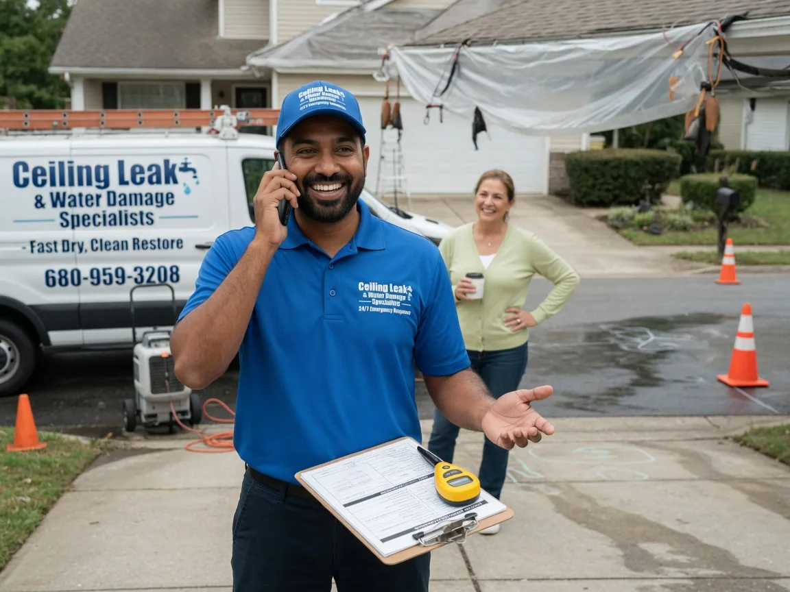 Ceiling Leak Cleanup Sarona, WI FAQs